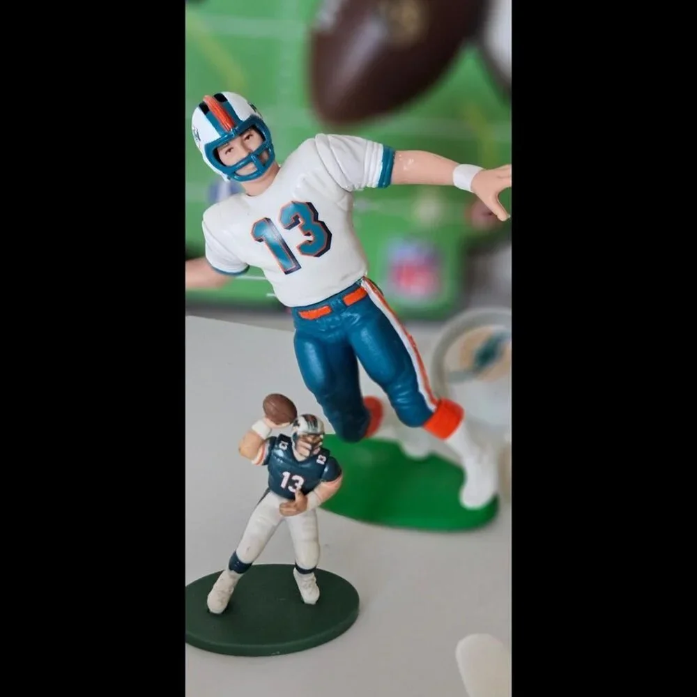 🏈 Miami Dolphins NFL football Dan Marino figurine scoreboard play set cake deco